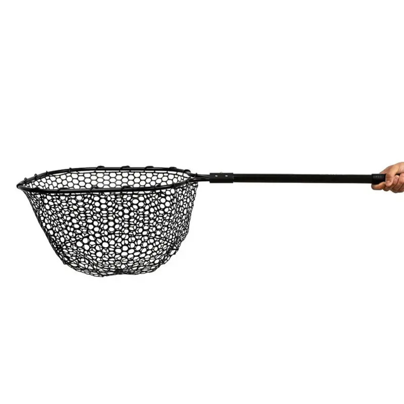 16" X 19" Landing Net With 24" Telescoping Handle & Rubber Mesh 1