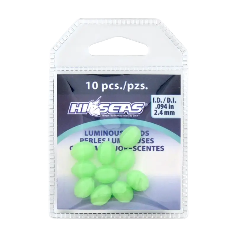 Afw Luminous Glow Rigging Beads – 10-Pack For Low-Light Fishing 1