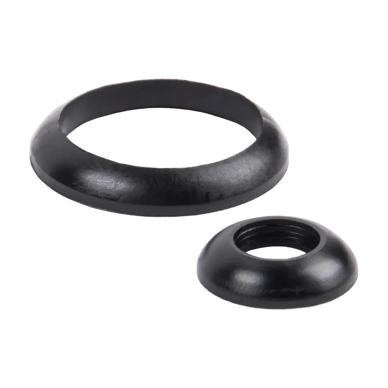 American Tackle Black Rubber Winding Checks – Individual Pieces 1