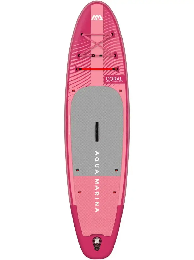 Aqua Marina Coral All-Around Sup – 10'2" Raspberry Inflatable Stand-Up Paddle Board 1