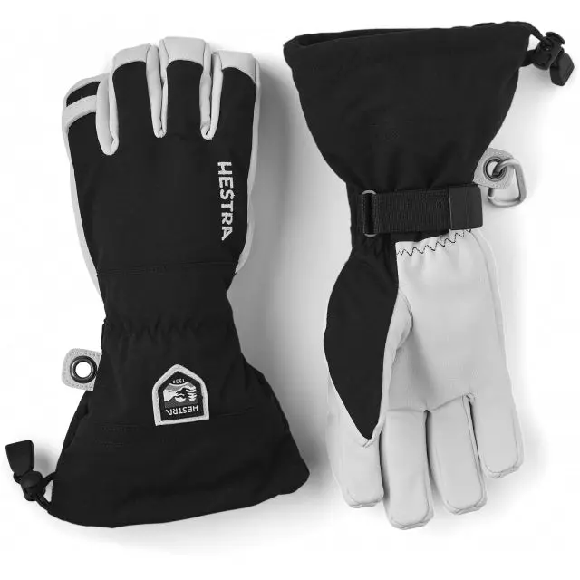 Army Leather Heli Ski Gloves – Five-Finger Insulated Design 1
