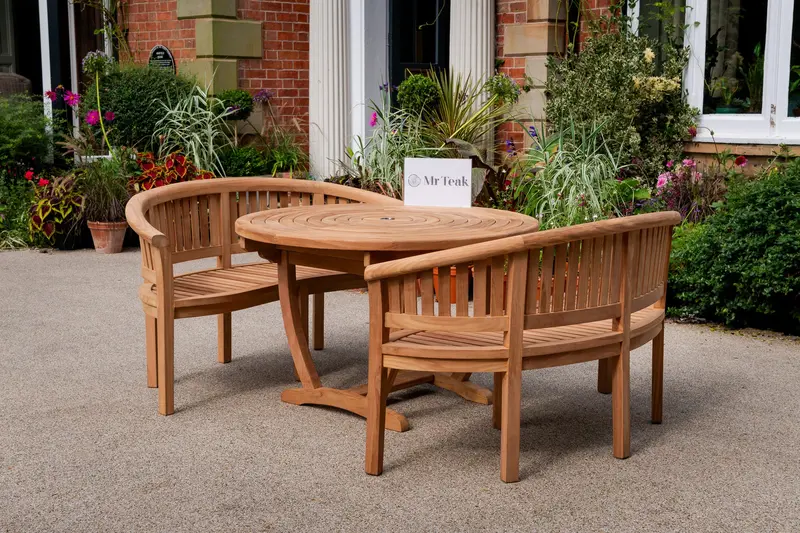 Aspley 4-Seat Teak Patio Furniture Set 1