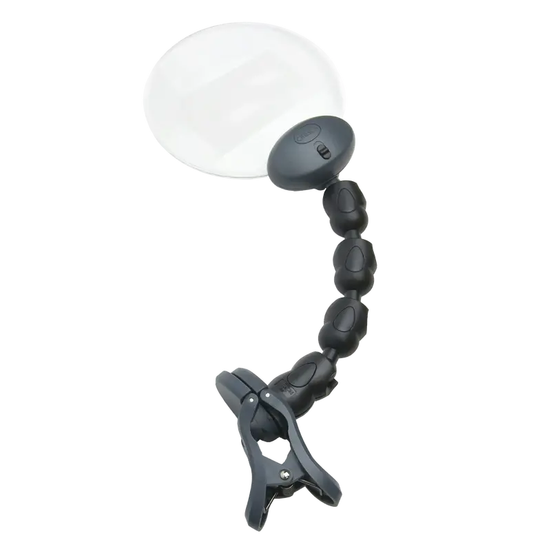 Attach-A-Mag Led Illuminated Clamp-On Magnifier With Adjustable Arm (Model Am-20) 1