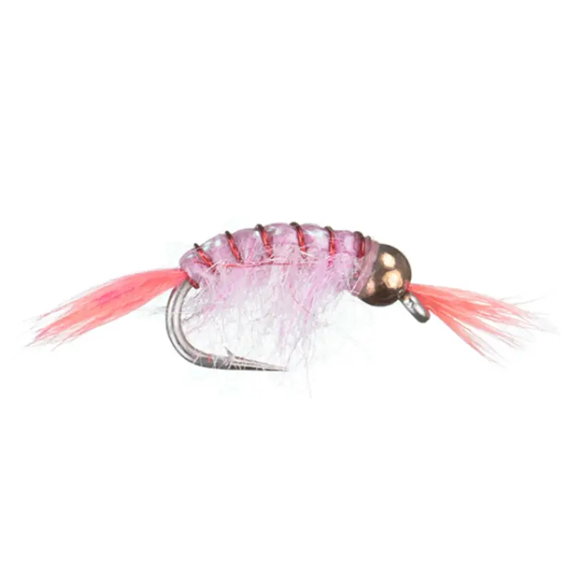 Bead-Head Scud Imitation – Soft Pink, Tungsten Weighted 1