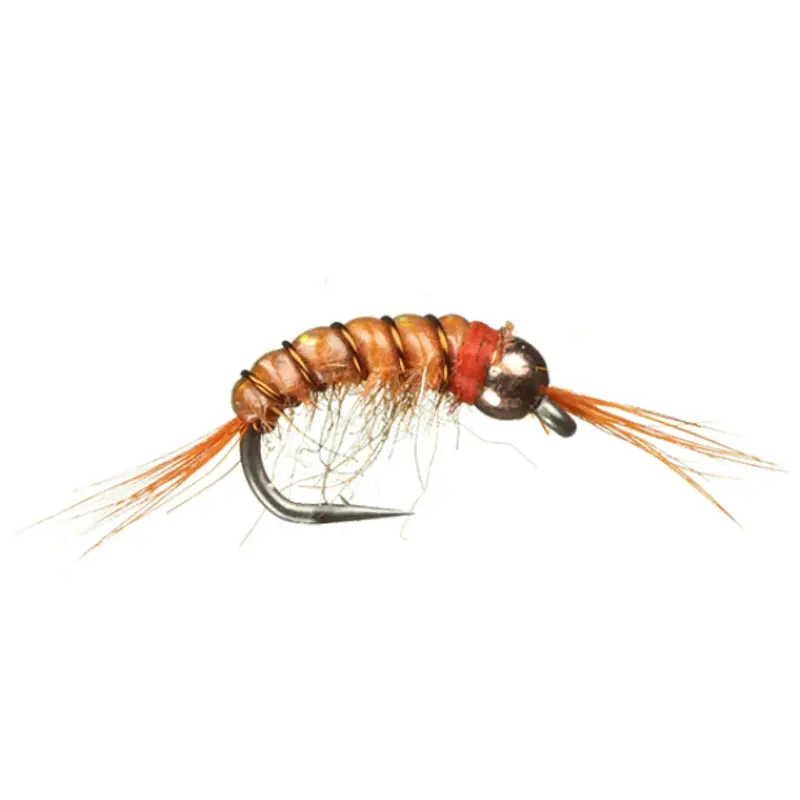 Bead-Head Scud Imitation – Vibrant Orange, Tungsten Weighted 1