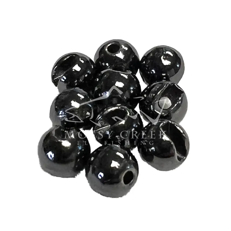 Black Nickel Slotted Tungsten Beads – Durable, Sleek Fly Tying Beads 1