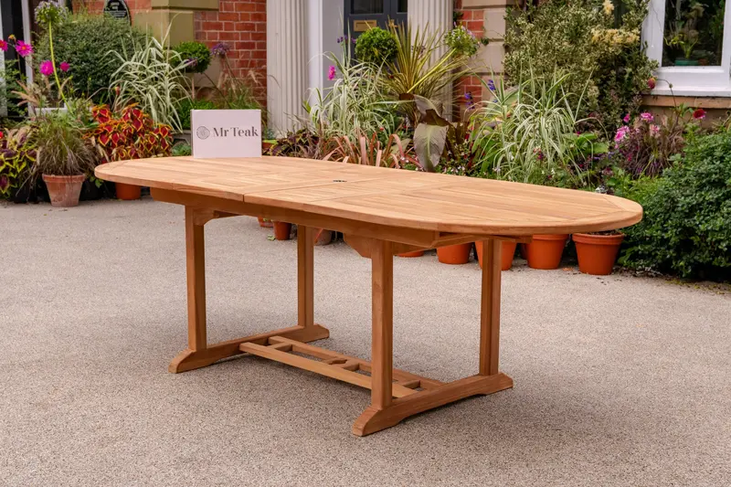 Blenheim Extendable Teak Outdoor Dining Table 1