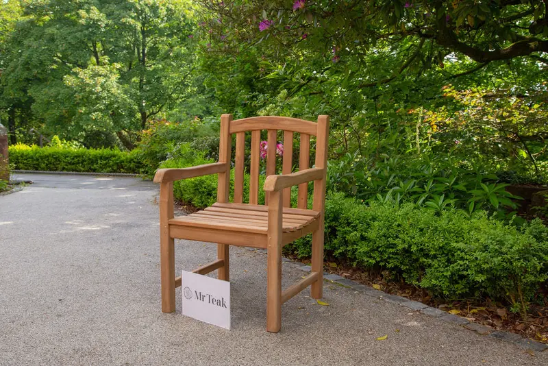 Blenheim Solid Teak Armchair – Single Seat 1