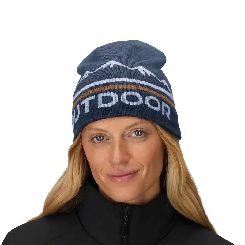 Branded Knit Beanie With Embroidered Logo 1