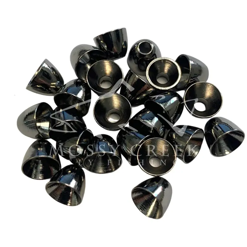 Brass Cone Head Beads – Black Nickel Coating 1