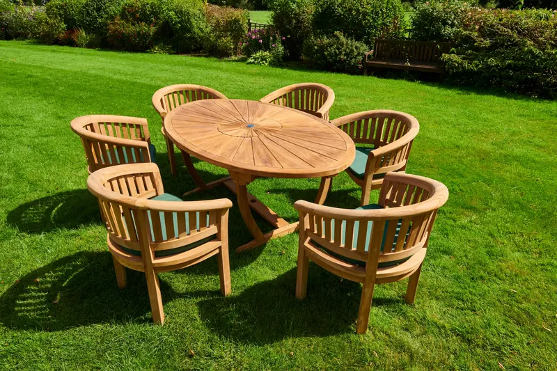 Buckingham 6-Piece Garden Furniture Set – Modern Outdoor Dining 1