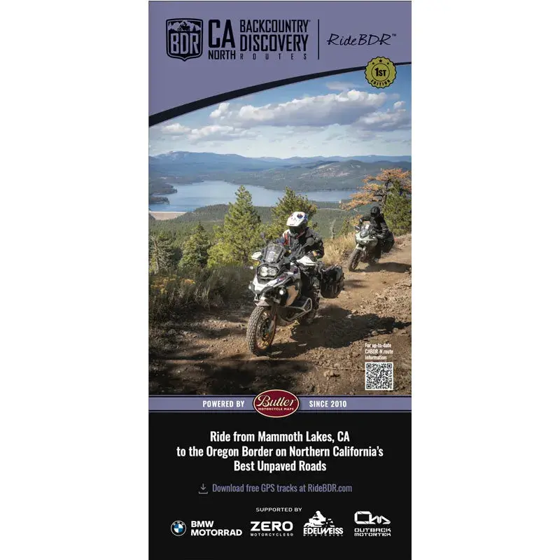 Butler Maps California-North Backcountry Discovery Route (Cabdr) V1 Map 1