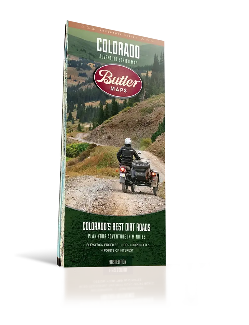Butler Maps Colorado Adventure Series Trail & Terrain Map 1
