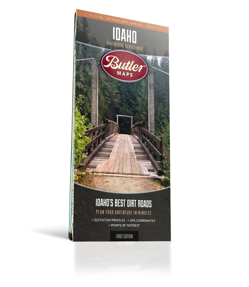 Butler Maps Idaho Adventure Series – Durable, Trail-Focused State Map 1