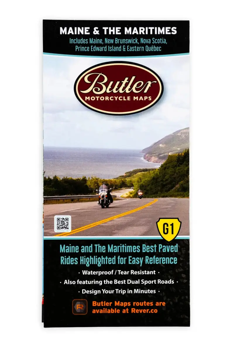 Butler Maps Maine & The Maritimes G1 – Regional Backcountry Navigation Chart 1