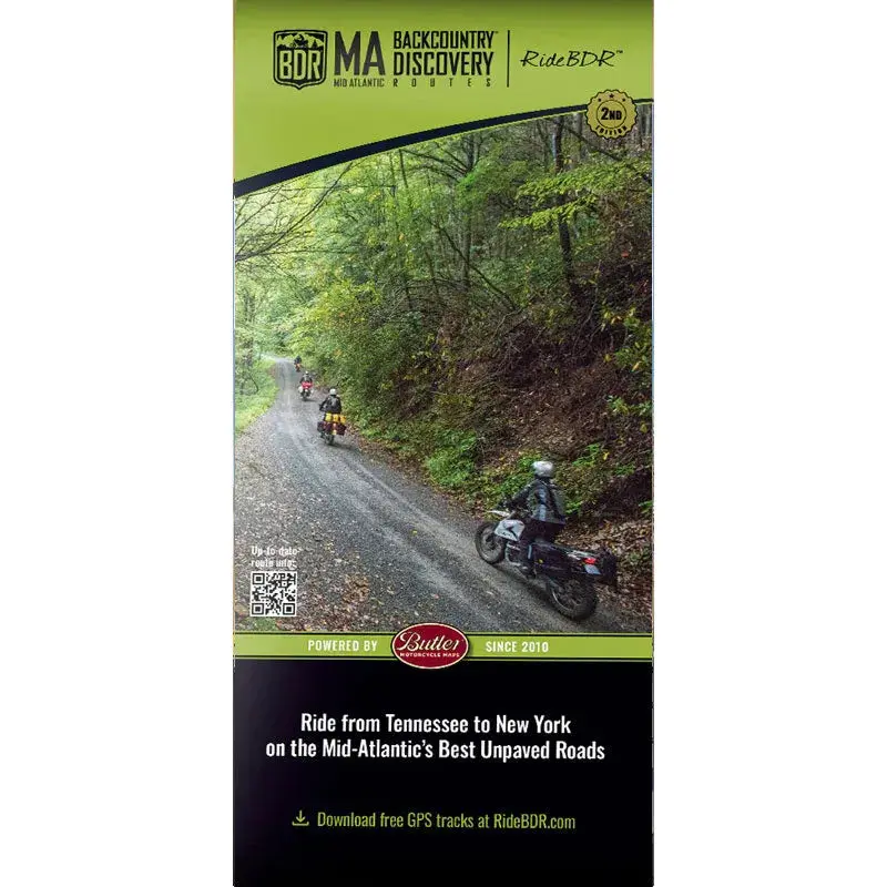 Butler Maps Mid-Atlantic Backcountry Discovery Route (Mabdr) Updated Map 1