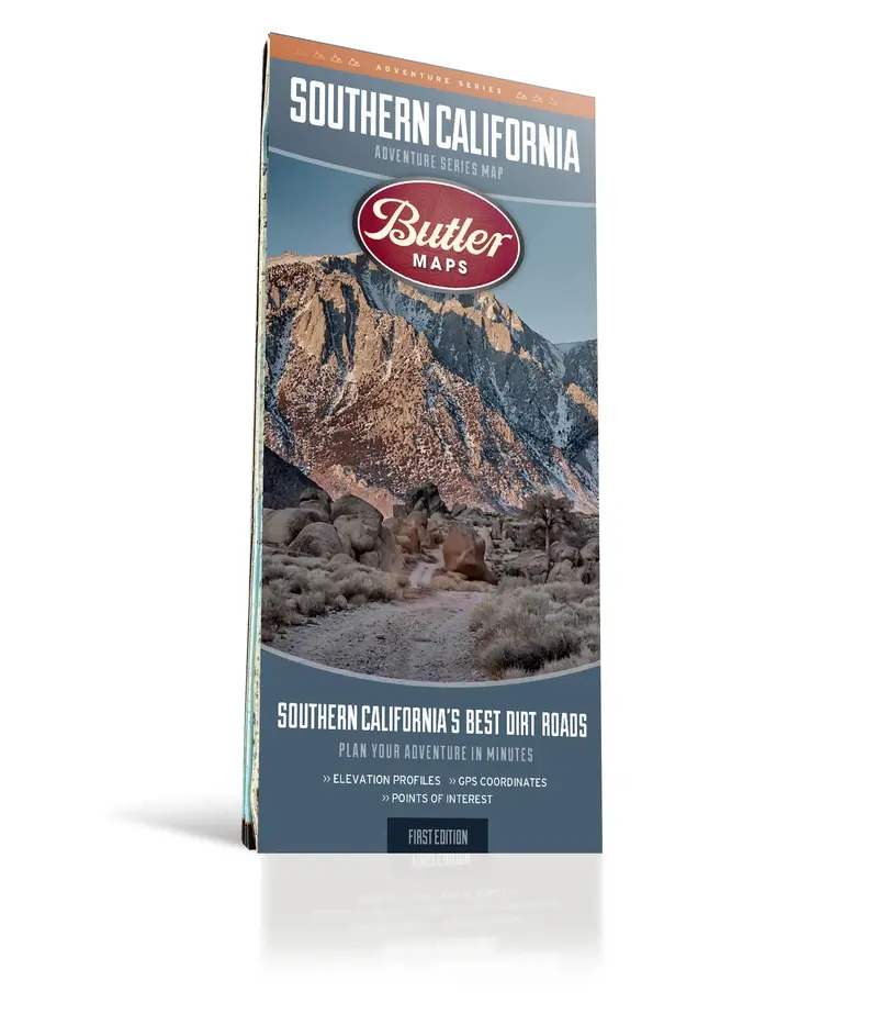 Butler Maps Southern California Adventure Series – Detailed Outdoor Recreation Map 1