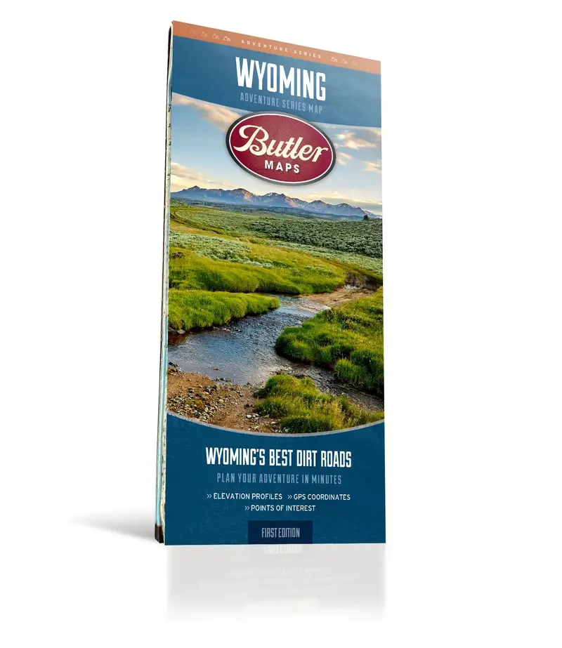 Butler Maps Wyoming Adventure Series – Waterproof, Topographic Recreation Map 1