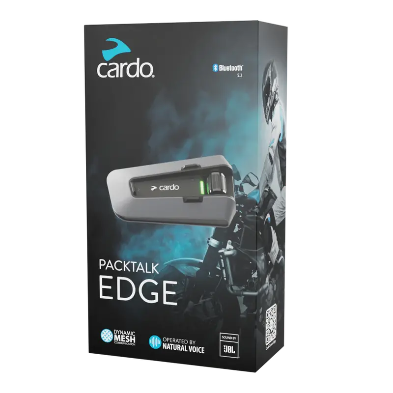 Cardo Packtalk Edge Bluetooth Communication System For Helmets 1