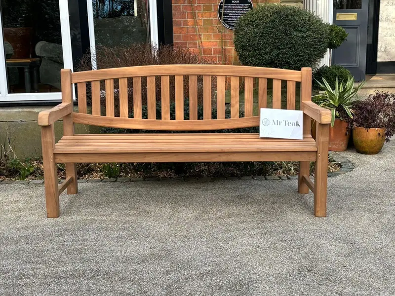Chatsworth Teak Bench – Four-Seat Garden Bench With Elegant Proportions 1