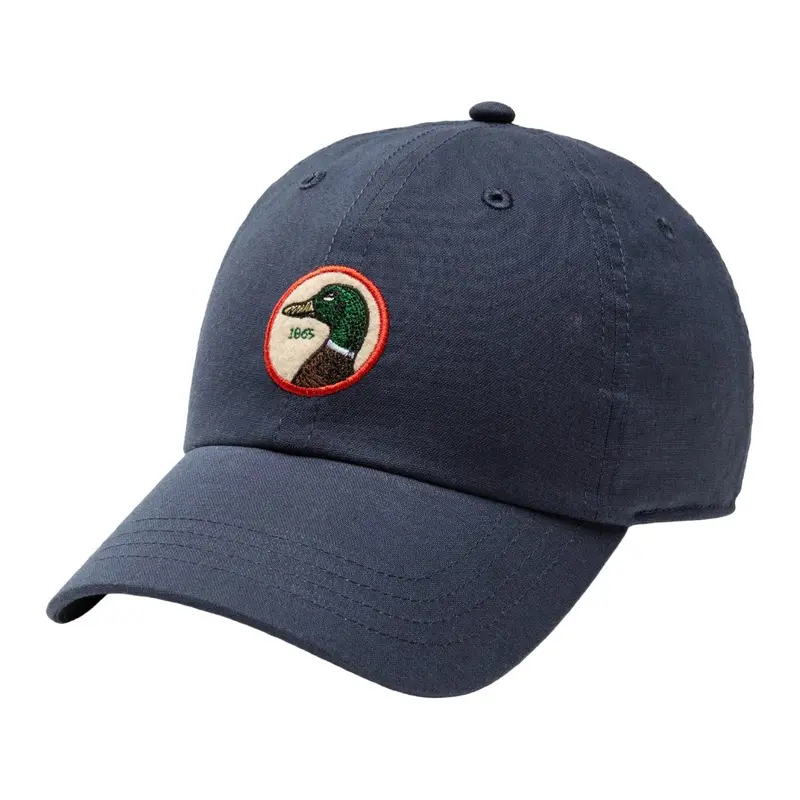 Circle Patch Natural Linen-Cotton Blend Hat 1