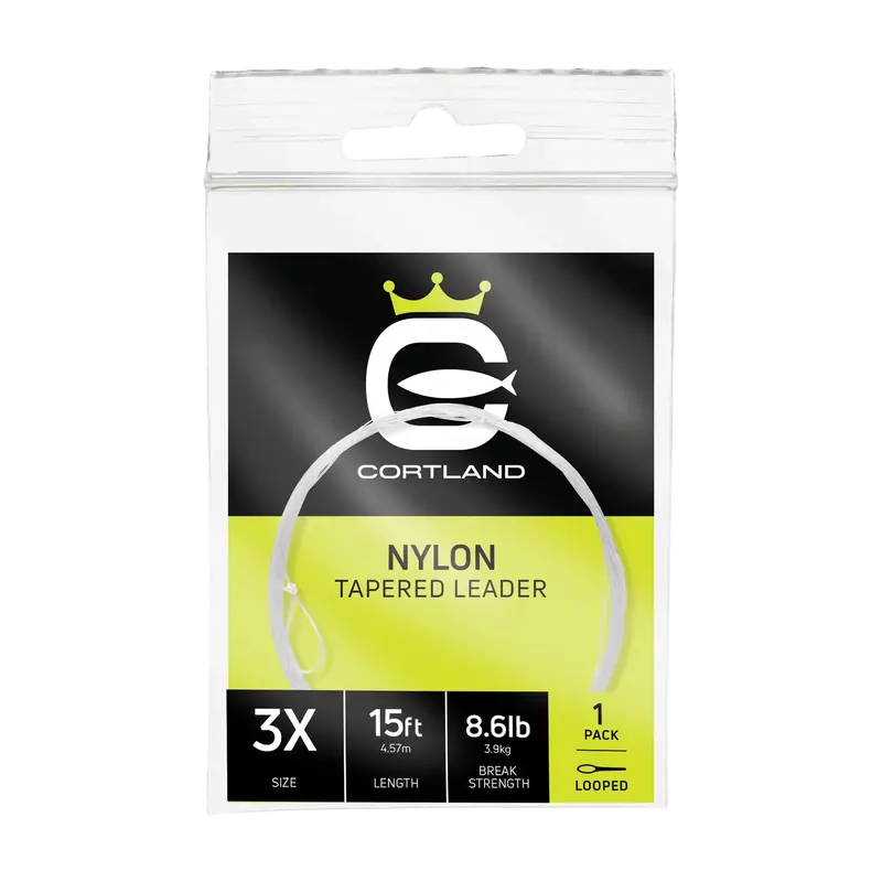 Cortland Premium Nylon Tapered Fly Leaders