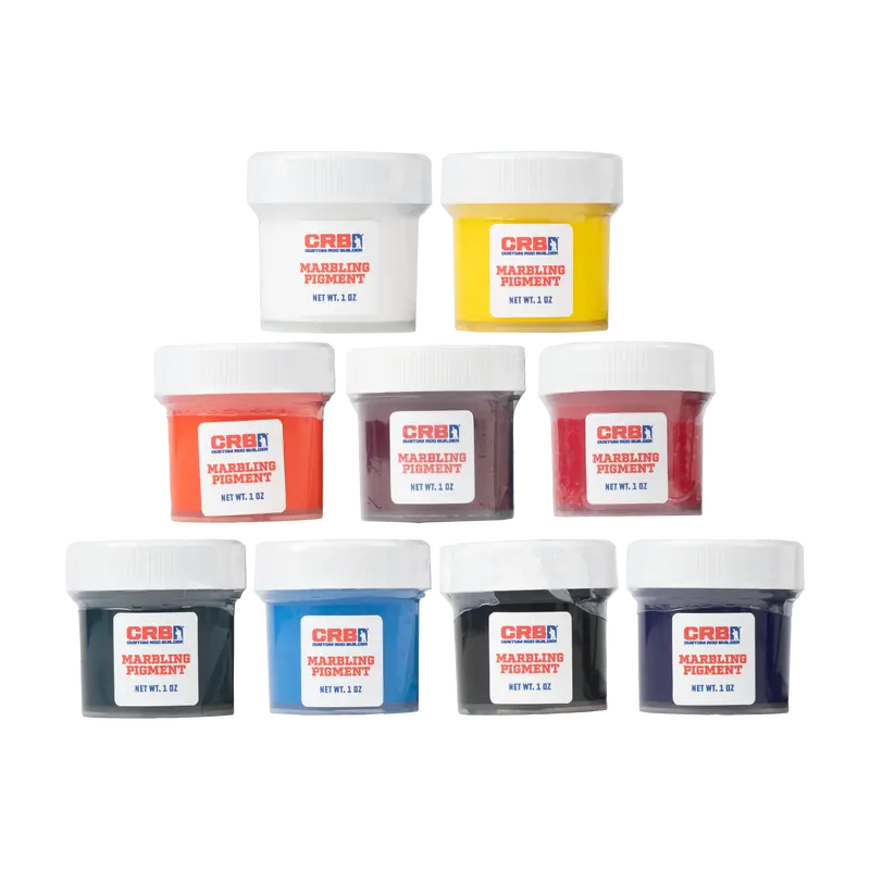Crb 9-Color Marbling Pigment Kit For Creative Rod Finishes 1