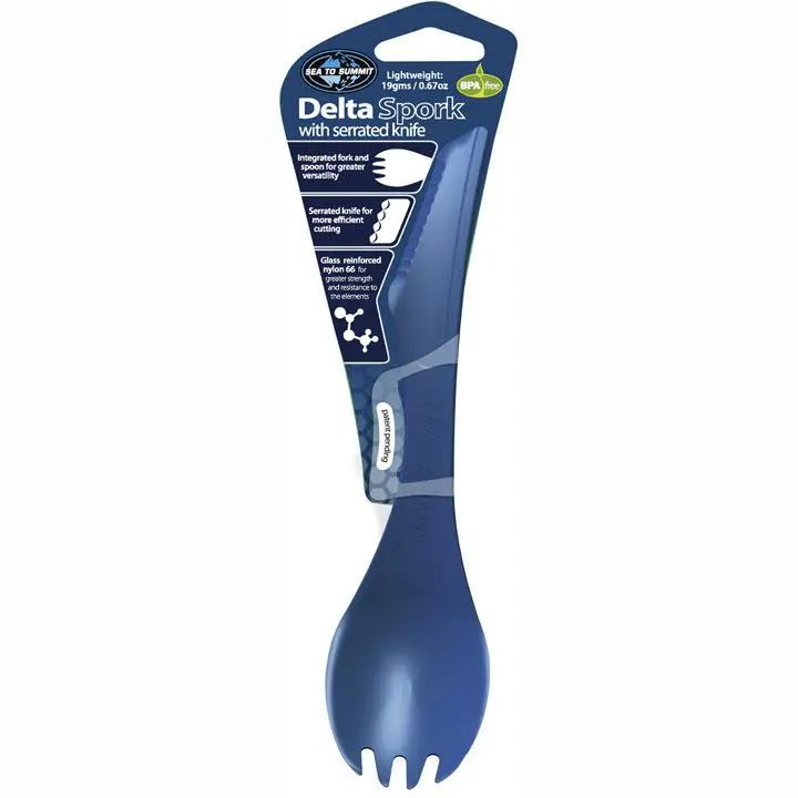 Delta Ultralight Spork With Integrated Knife Edge – Packable Utensil 1