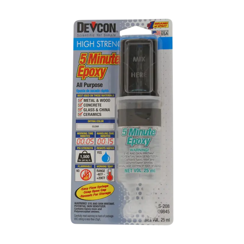 Devcon 5-Minute Epoxy – Fast-Curing Two-Part Adhesive 1