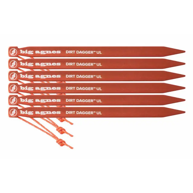 Dirt Dagger Ul 6.75" Tent Stakes – Set Of 6 1