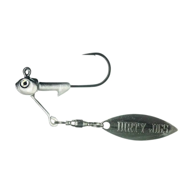 Dirty Jigs Tactical Bassin’ Mini Underspin – Ultra-Compact Swim Jig Head 1