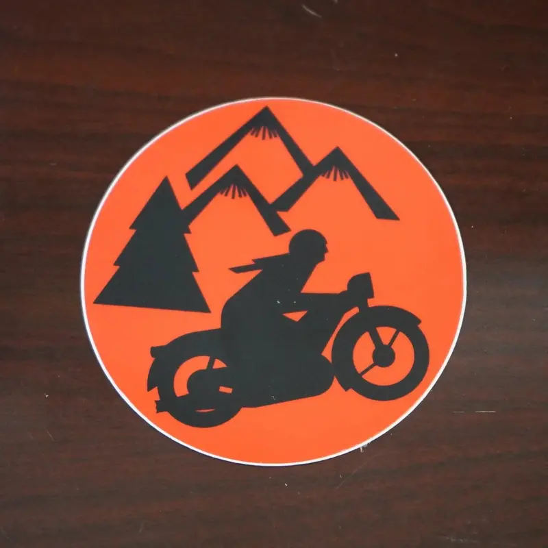 Dork In The Road Circle Logo Vinyl Sticker For Outdoor Enthusiasts 1