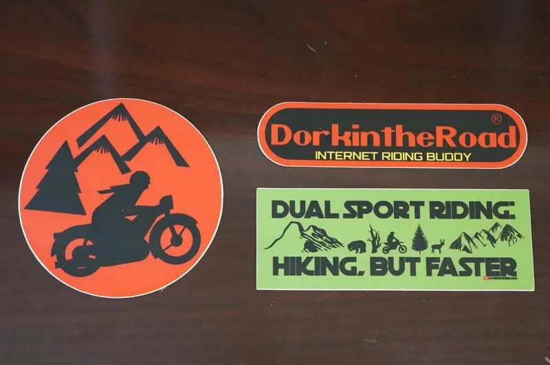 Dork In The Road Multi-Sticker Pack For Gear And Helmets 1