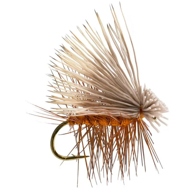 Elk Hair Caddis Dry Fly – Vibrant Orange 1