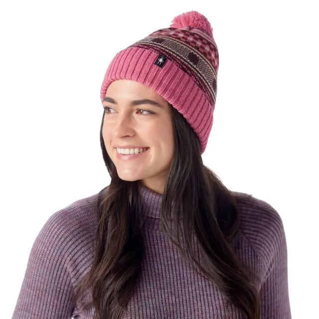 Fair Isle Fleece-Lined Knit Beanie 1