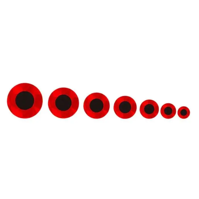 Fulling Mill Flat Stick-On Eye – Bold Red 1