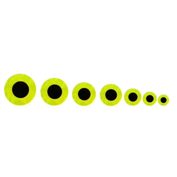Fulling Mill Flat Stick-On Eye – Bright Chartreuse 1