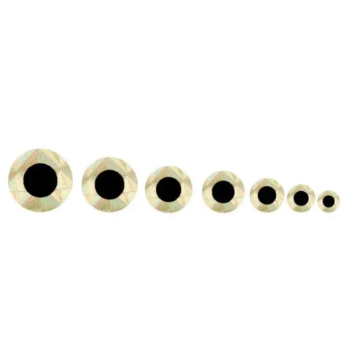 Fulling Mill Flat Stick-On Eye – Reflective Silver 1