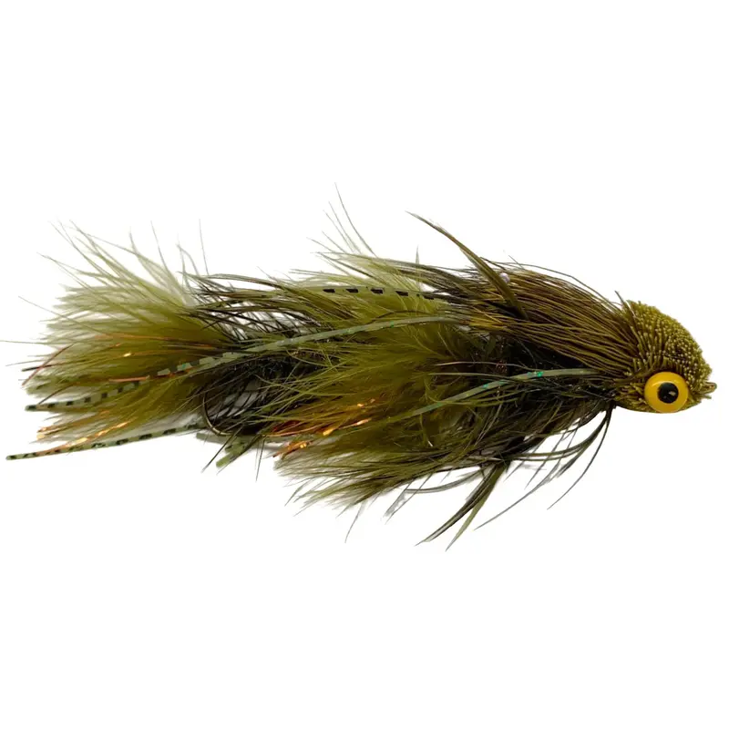 Galloup Articulated Dungeon Olive Fly 1