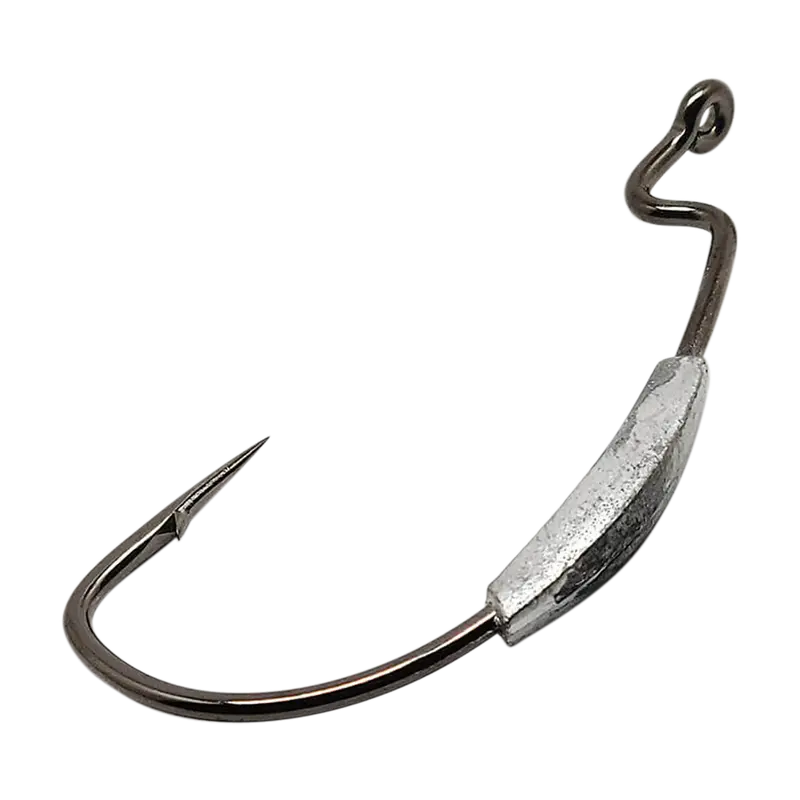 Gamakatsu Superline Ewg Weighted Worm Hook – Black 1