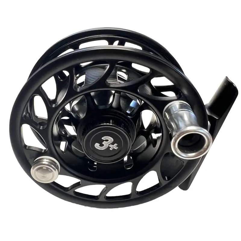 Gently Used Hatch Iconic 3+ Fly Reel – Black Anodized Saltwater-Ready Reel 1