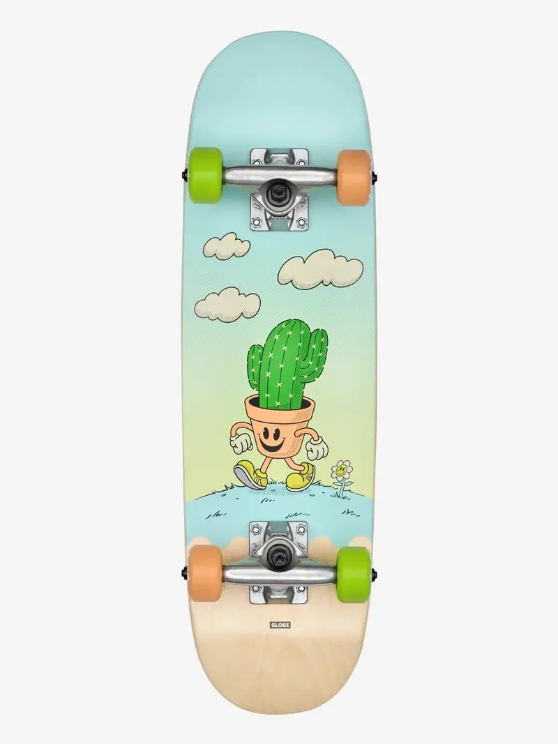 Globe Kids Softie Micro Skateboard – Cacti Guy Complete 1