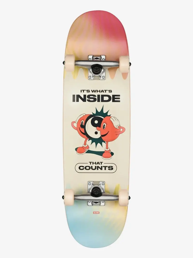 Globe Wide Mid Complete Skateboard – 8.25", Inner Balance Wide Design For Stability And Control 1
