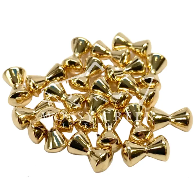 Gold Brass Dumbbell Eyes For Fly Tying 1