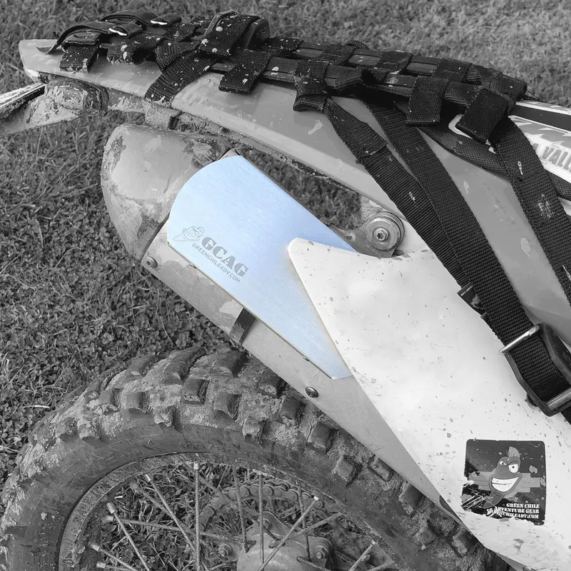Green Chile Adventure Gear Exhaust Heat Shield For Cold-Weather Riding 1