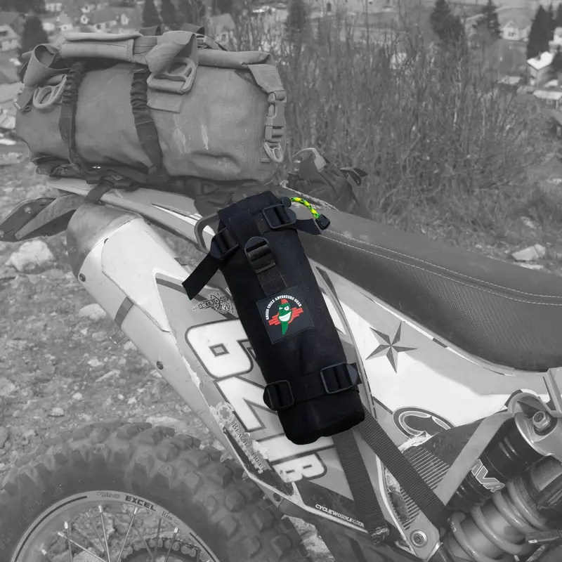 Green Chile Adventure Gear Motorcycle Fuel Bottle Holster – Universal Mount Sleeve 1
