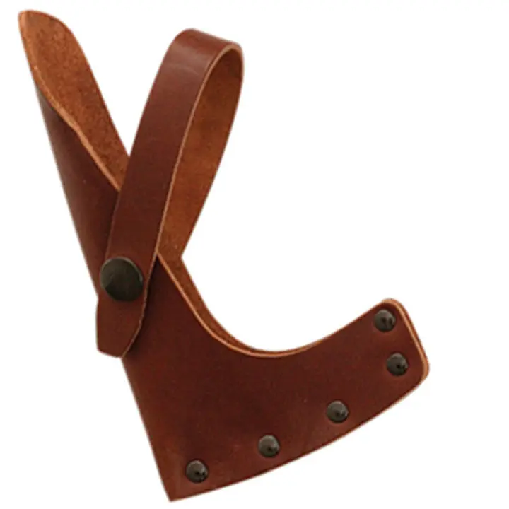 Hunter-Style Axe Sheath – Textured Grain Leather 1