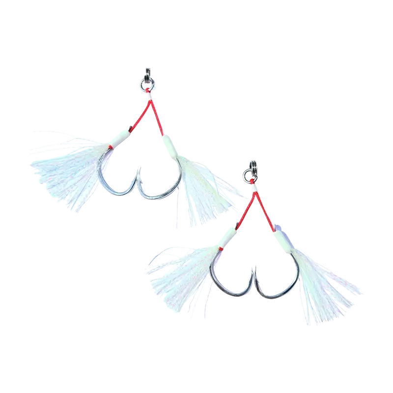 Johnny Jigs Pro Jigger Wire-Core Twin Assist Hooks 1