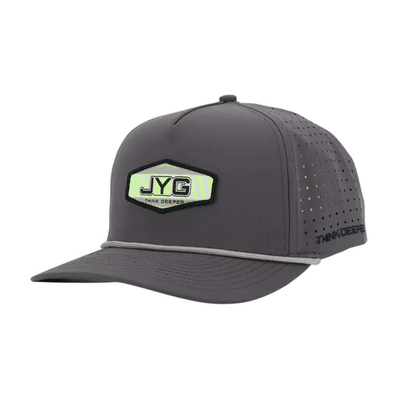 Jyg Profishing Dark Grey 5-Panel Breathable Fishing Cap 1