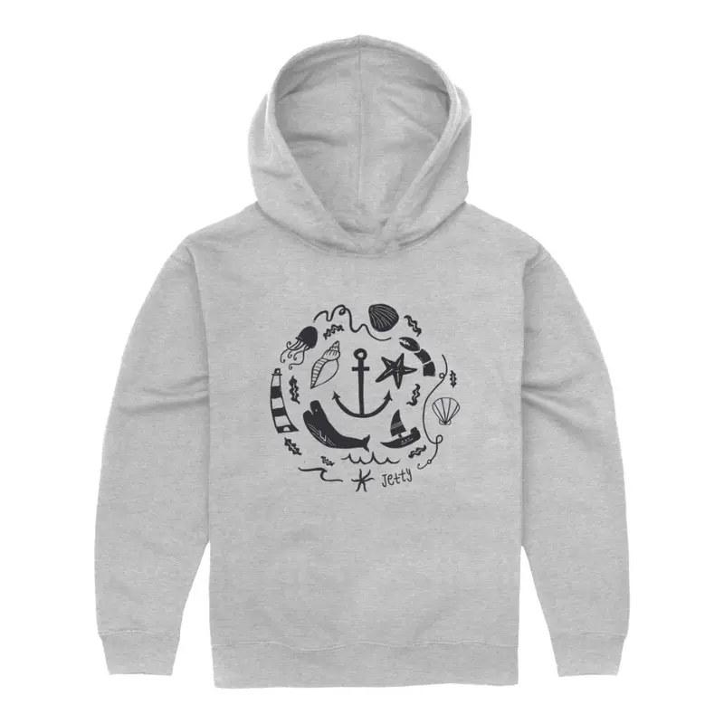 Kids Coastal Swirl Hooded Sweatshirt 1